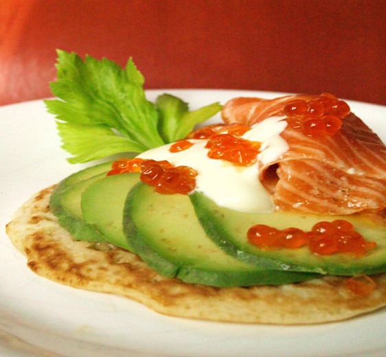 Carpaccio d’avocat et de saumon Carpaccio d’avocat et de saumon