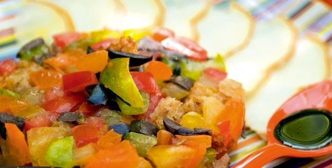 Tartare de tomates multicolore
