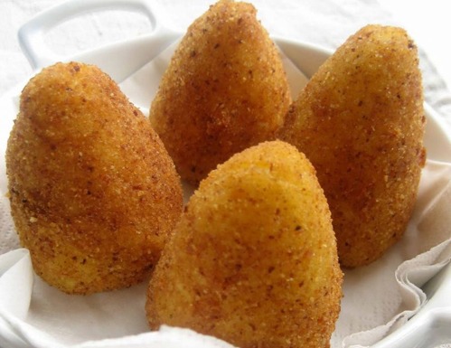 Arancini de riz au boeuf