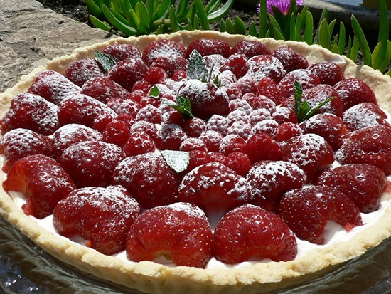 Tarte framboises mascarpone Tarte framboises mascarpone