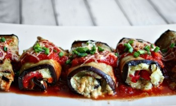 Roulades d'aubergines à la ricotta Roulades d'aubergines à la ricotta
