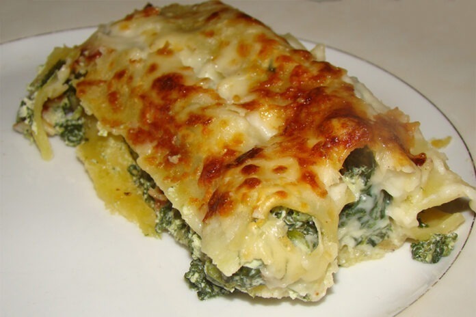 Cannellonis aux épinards et à la ricotta Cannellonis aux épinards et à la ricotta