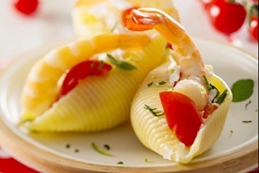 Conchiglioni au crevette et fromage Conchiglioni au crevette et fromage