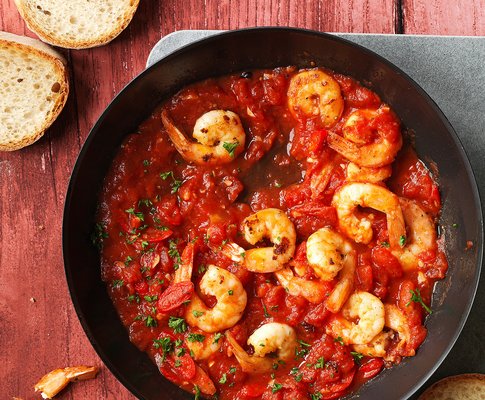 Crevettes à la sauce tomate Crevettes à la sauce tomate