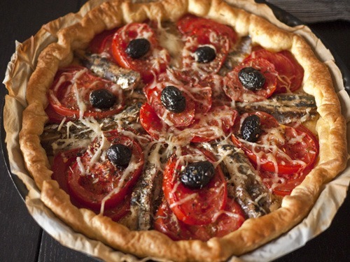 Tarte aux filets de sardine Tarte aux filets de sardine