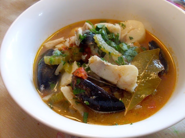 Soupe de poisson et fruits de mer Soupe de poisson et fruits de mer