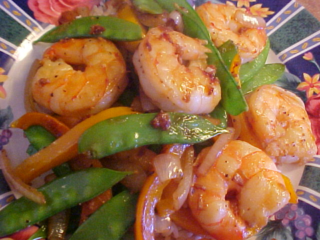Sauté de crevettes Sauté de crevettes
