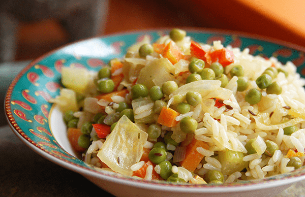 Pilaf de riz aux épices à légumes Pilaf de riz aux épices à légumes