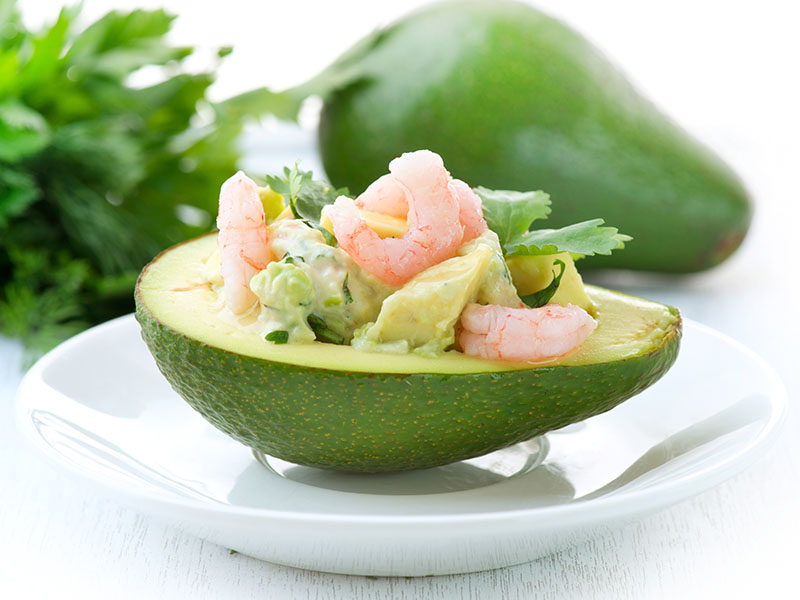 Avocats garnis aux crevettes Avocats garnis aux crevettes