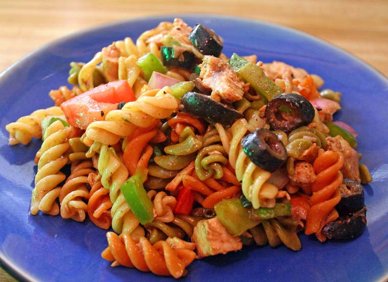 Salade de pâtes au poulet rôti Salade de pâtes au poulet rôti