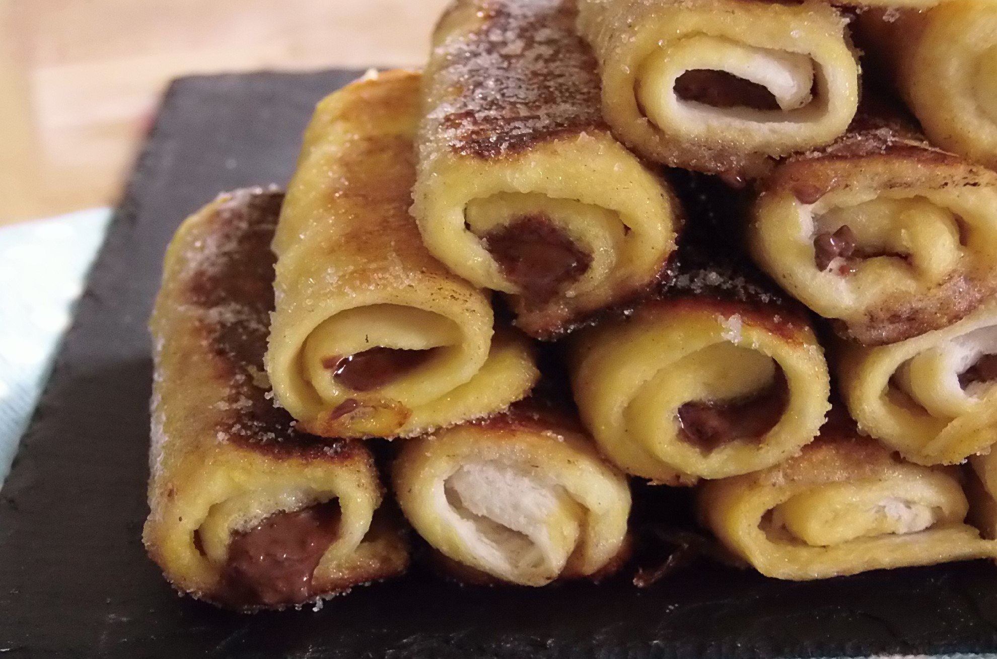 Pain De Mie Roule Au Nutella Facon Pain Perdu Recettes Italiennes