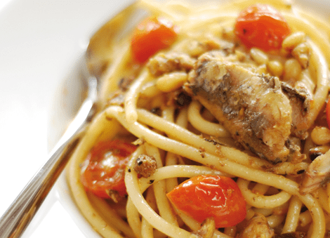 Spaghetti à la sardine