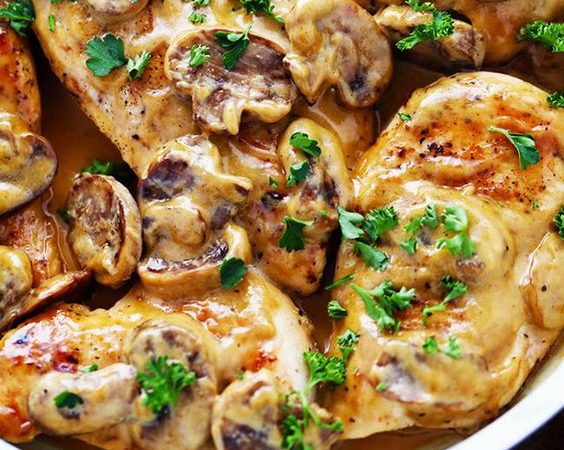 Marsala au poulet Marsala au poulet