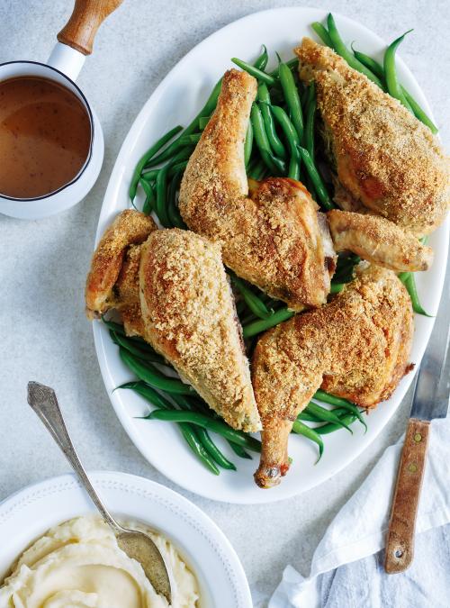 Poulet au permesan et au basilic Poulet au permesan et au basilic