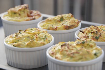 Flan de chou fleur au chévre