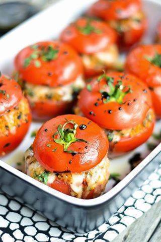 Tomates farcies au chèvre