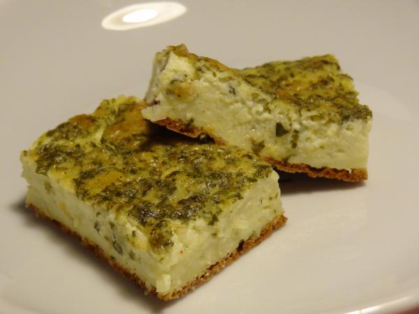 Flan de persil et fromage