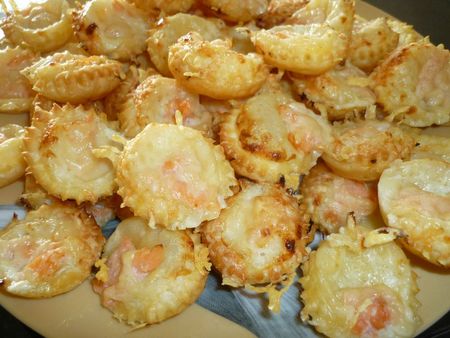 Mini pizza au saumon