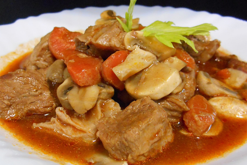 Sauté de veau Marengo - Recettes Italiennes