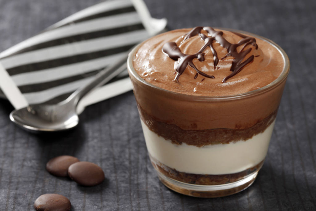 Tiramisu tout chocolat en verrine