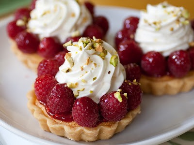 Tartelette Amandine aux framboises