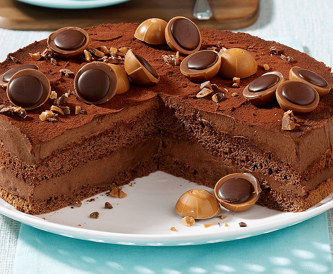 Gâteau au chocolat caramélisé