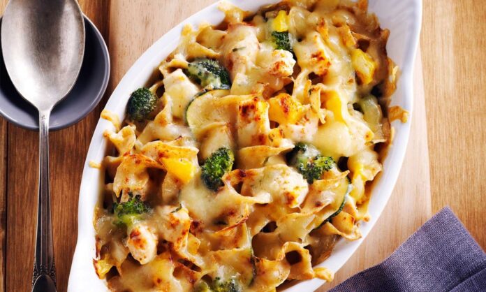 Gratin de poulet au brocoli