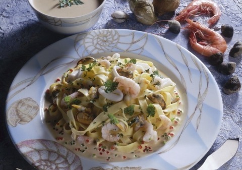 Tagliatelles aux fruits de mer