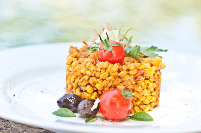 Risotto au petit épeautre et aux légumes