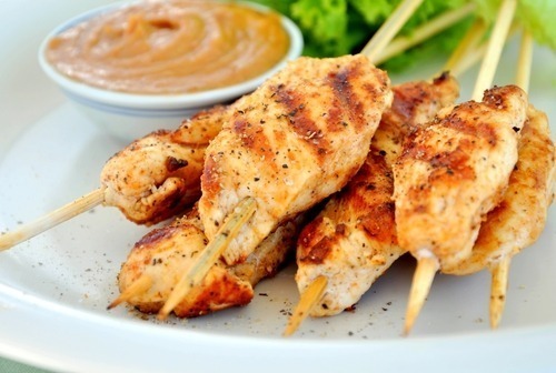 Brochettespouletcacahuetes