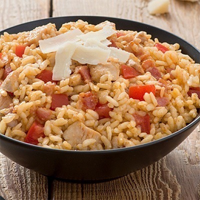 poulet-cuit-au-four-et-risotto