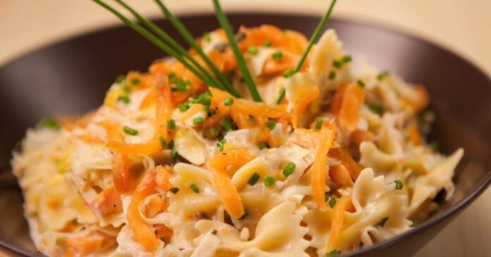Farfalle au saumon Farfalle au saumon