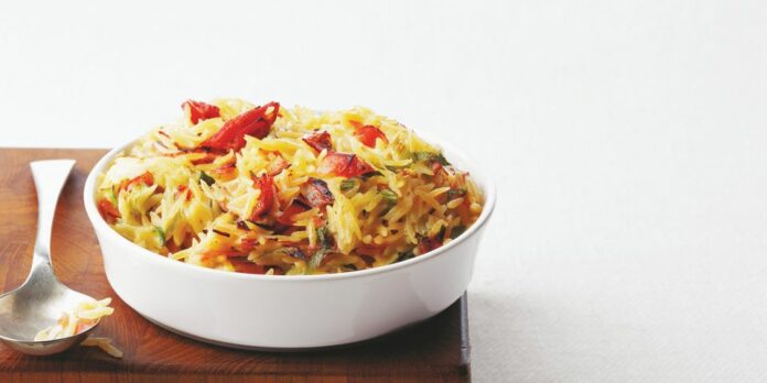 Riz gratiné au speck Riz gratiné au speck