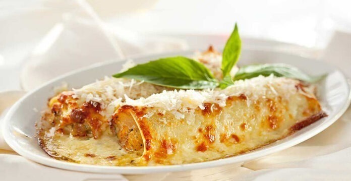 Cannelloni aux artichauts et jambon cru Cannelloni aux artichauts et jambon cru
