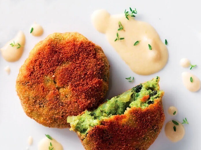 Médaillons de légumes avec sauce au fromage Médaillons de légumes avec sauce au fromage