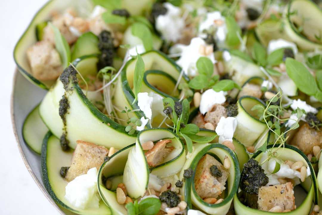 Cuisson des spaghettis de courgette