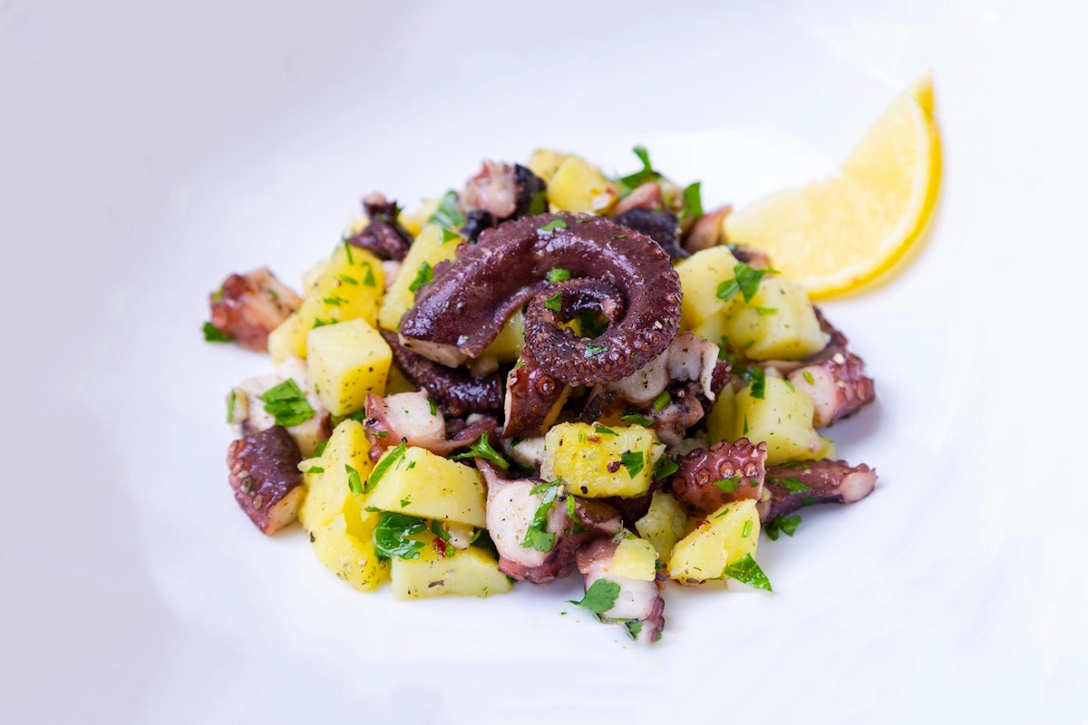 Salade de poulpe et de pommes de terre - Recettes Italiennes
