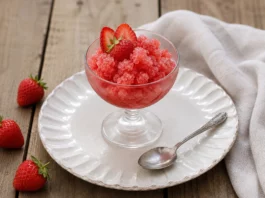 Granita de fraises à l'italienne
