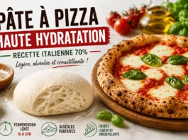 Pâte à pizza haute hydratation : la recette italienne pour une pizza légère, alvéolée et croustillante Pâte à pizza haute hydratation : la recette italienne pour une pizza légère, alvéolée et croustillante