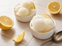 Sorbet au citron facile